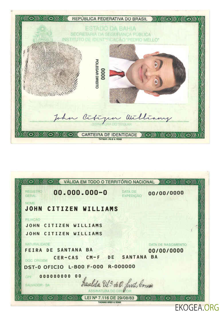 Modèle d'identification du Brésil au format PSD (2008 2010) (3)